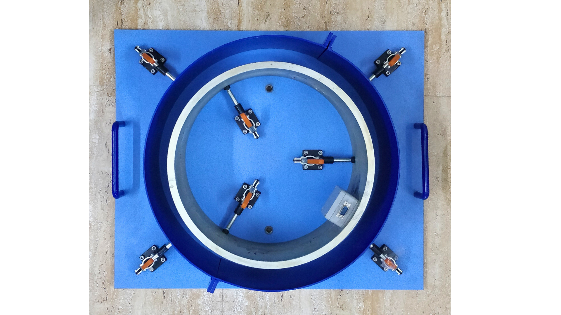fully assembled top view