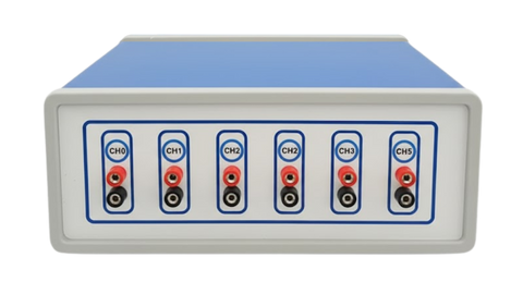 RCPT apparatus with six labeled ports on a white backgroundus